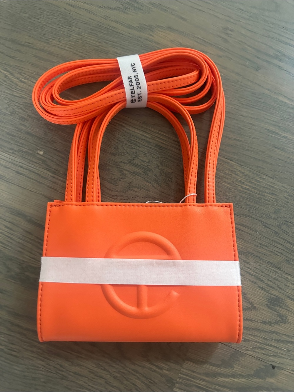 Telfar Mini Shopping Bag in Bright Orange NEW